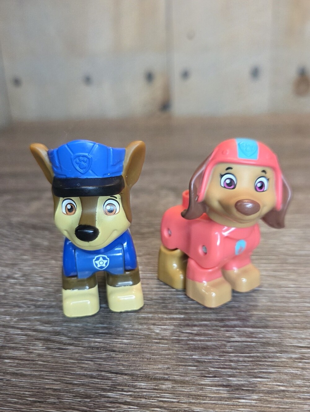 PAW Patrol Mega Bloks Figures Chase & Liberty Duplo Compatible Kids Toys